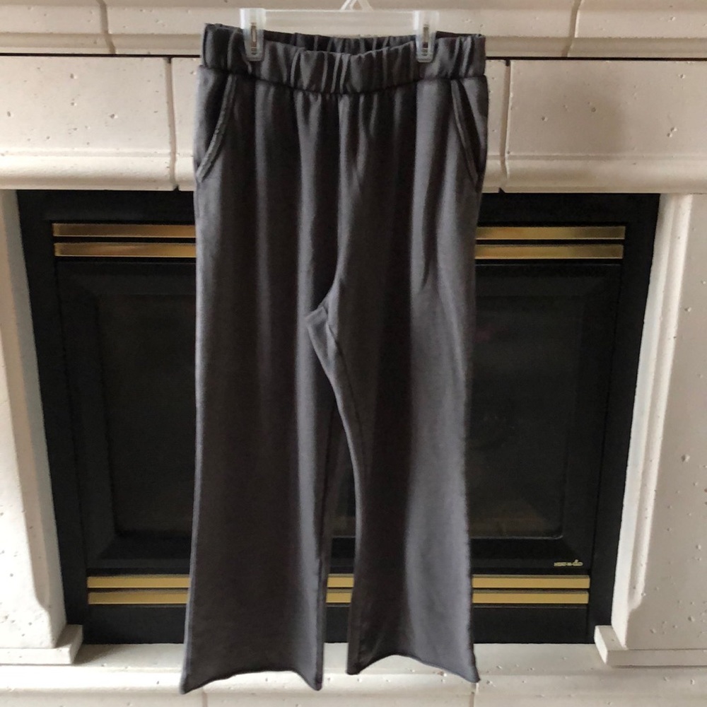 Aerie grey wide leg sweatpants L